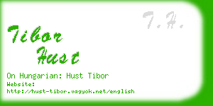tibor hust business card
